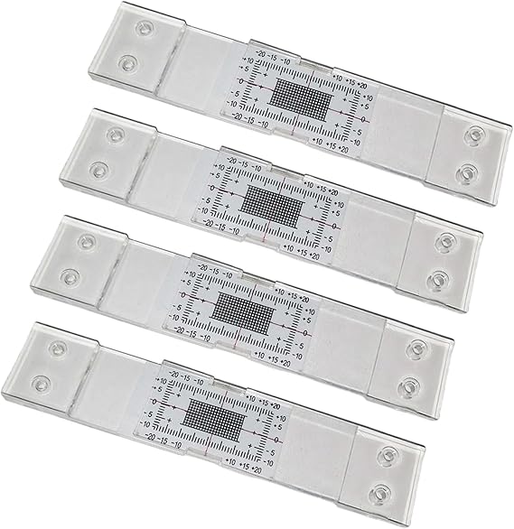 Standard Concrete Crack Gauge (2 Pack 4 Pack) Accurate Crack Monitoring Record Tool Crack Measuring Ruler Crack Monitoring Gauge