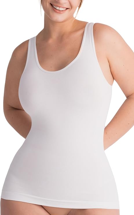 SHAPERMINT Compression Tank Cami - Tummy and Waist Control Body Shapewear Camisole for Women