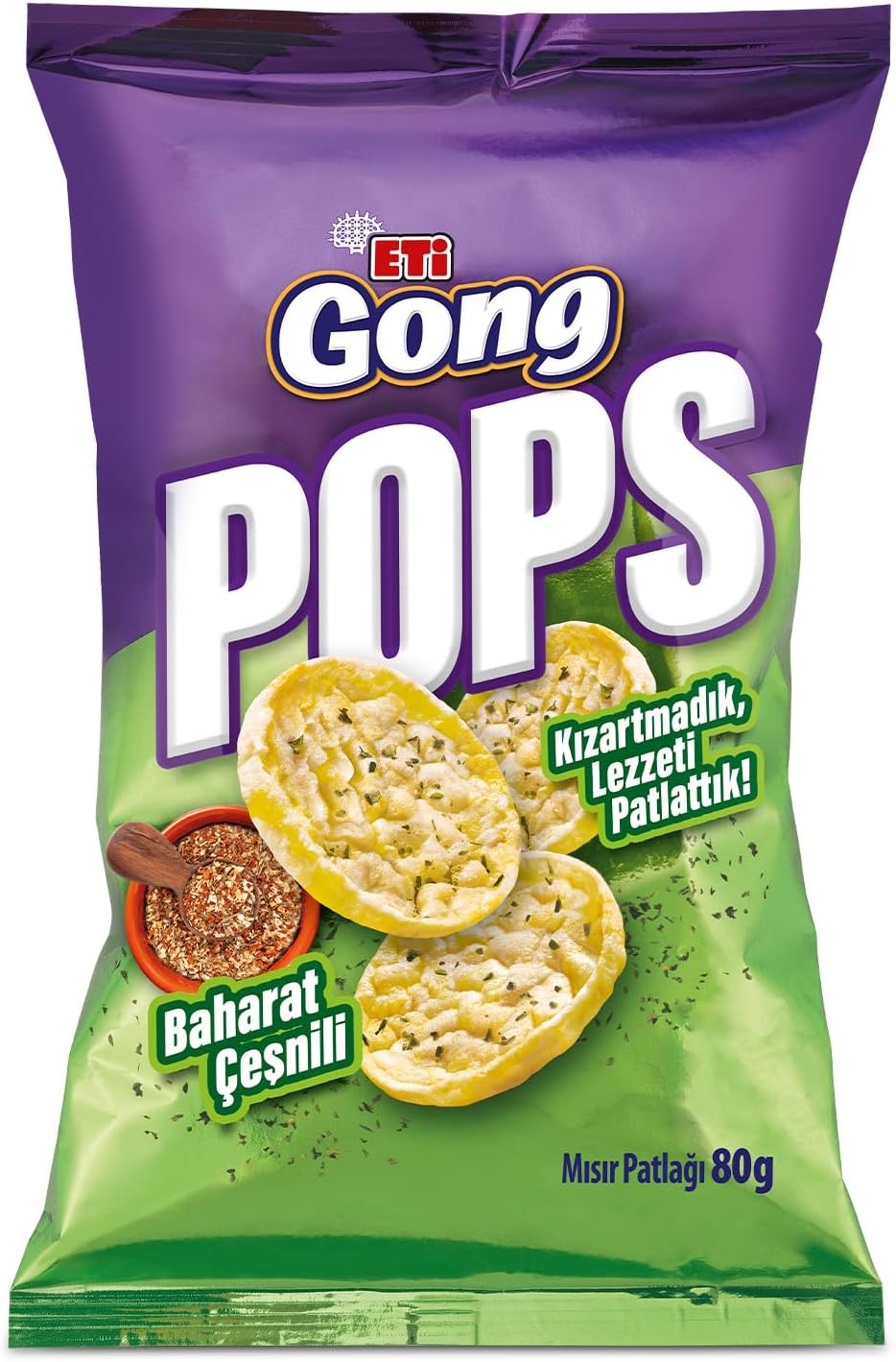Meat Gong Pops Spice Seasoning Popcorn 80g x 10 Pieces