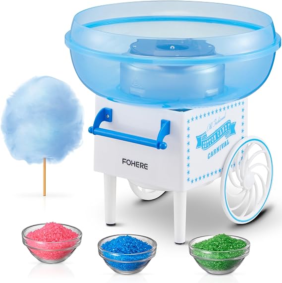FOHERE Cotton Candy Machine for Kids Birthday Parties