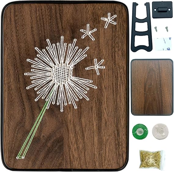 BAZIMA ALICE DIY String Art Kit for Beginner, Dandelion String Art,Unique Gift,Craft Kit for Holidays