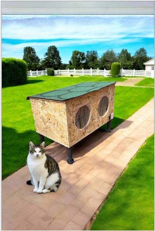 Kedi Yuvası 2 Li Özel Tasarım Dış Ve Iç Mekan