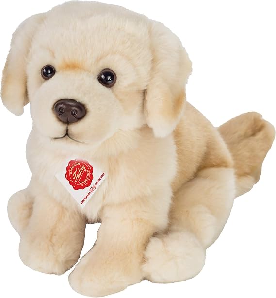 Teddy Hermann 91955 Golden Retriever 25 cm Soft Toy | Lifelike design, carefully crafted details, from 18 months, washable, filling made with recycled polyester