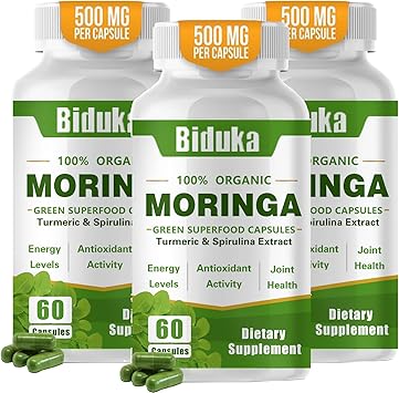 Organic Moringa Capsules 1000mg