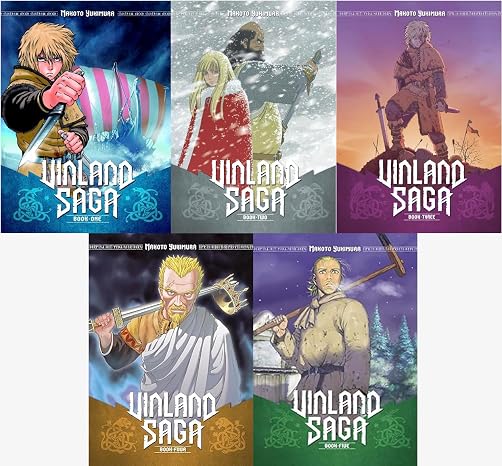 Vinland Saga Volume 1- 5 Collection 5 Books Set By (Series 1) Makoto Yukimura