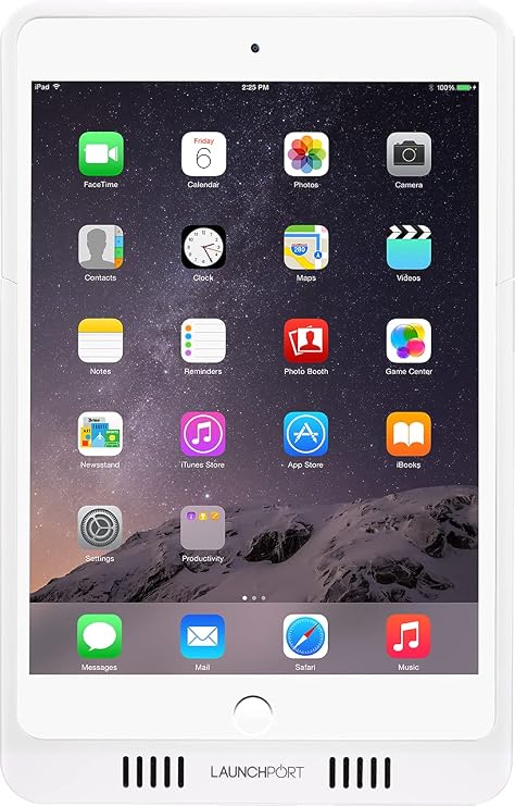 Launch (LaunchPort) Case Wireless Charging iPad Case - Compatible with iPad 9.7 6th gen, iPad 9.7 5th gen, iPad Pro 9.7, iPad Air 2, and iPad Air - White