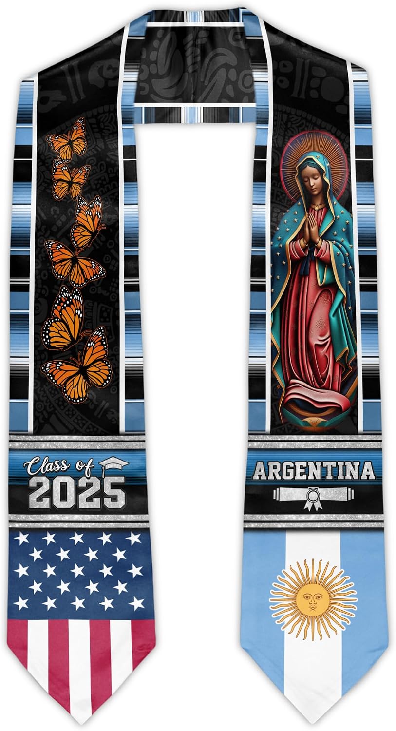 Class of 2025 Graduation Stole 72 Graduation Sash Graduate Honor Stole Classic End Design