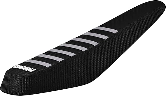 Enjoy Mfg Seat Cover - Compatible with ZOOZ UU750 UU1100 UF1200 E-Bike Black w/Ribs #391 (All Black/Silver Ribs)