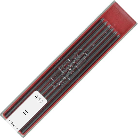 Koh-i-noor 2.0 mm Graphite Leads for Technical Drawing and Retouching, 4190 8B