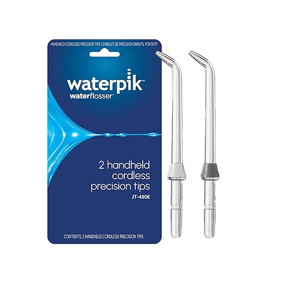 Waterpik Handheld Water Flosser Precision Replacement Tips, 2 Count JT-450E