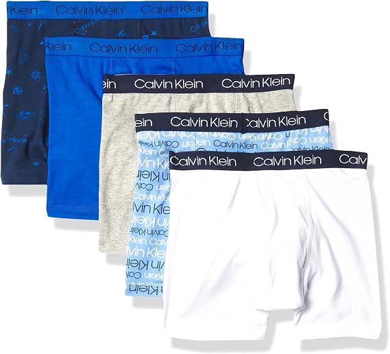 Calvin Klein Boy's Cotton Boxer Brief Underwear 5-pack Boxer Briefs (pack of 5)