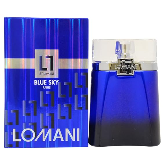 Lomani Eau de Toilette Spray for Men, Blue Sky, 3.3 Ounce