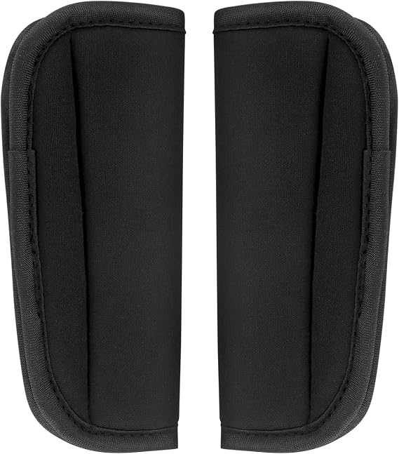 Pack of 2 Seat Belt Pads, Universal Baby Car Seat Belt Protector, Safety Belt, Belt Covers, Shoulder Pads, Shoulder Cushion, Seat Belt Protector Car Seats for Prams, Babies - Black