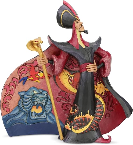 Enesco Disney Traditions by Jim Shore Aladdin Jafar Ayakta Poz Heykelcik, 22 cm, Çok Renkli