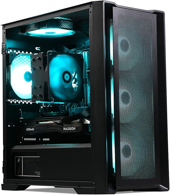 MXZ Gaming PC,AMD Ryzen 7 7700, GeForce RTX 4070,16GB DDR5, NVME 1T,B650