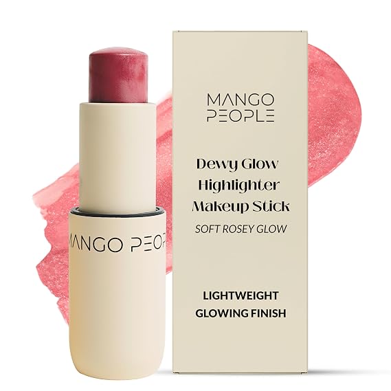 Mango People Dewy Cream Highlighter Makeup Stick for Face, Rose Dew