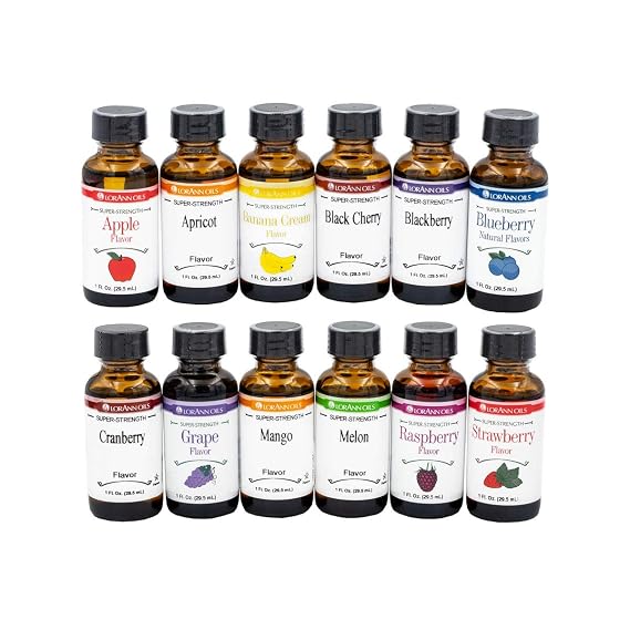 LorAnn Super Strength Pack #1 of 12 Fruity Flavors in 1 ounce bottles