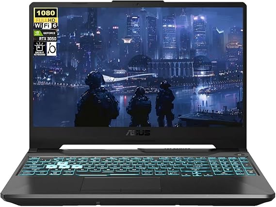 ASUS TUF A15 15.6" FHD Gaming Laptop, AMD Ryzen 7 7435HS Processor, NVIDIA GeForce RTX 3050 Graphics, 16GB DDR5 RAM 512GB PCIe SSD, Wi-Fi 6, RGB Backlit Keyboard, Windows 11 Home, Black