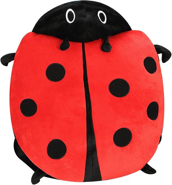 Ladybug Plush Wearable Pillow Costume, 39-Inch Giant Ladybug Stuffed Animal with Soft Shells for Kids and Adults