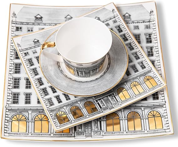 8 piece bone china dinnerware set dinner plates and coffee cup dishes sets dinnerware sets for 2,bone china Porcelain kitchen tableware gift for mother and wife