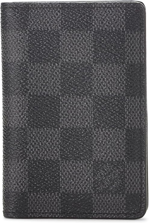 Pre-loved Damier Graphite Organizer De Poche, Black