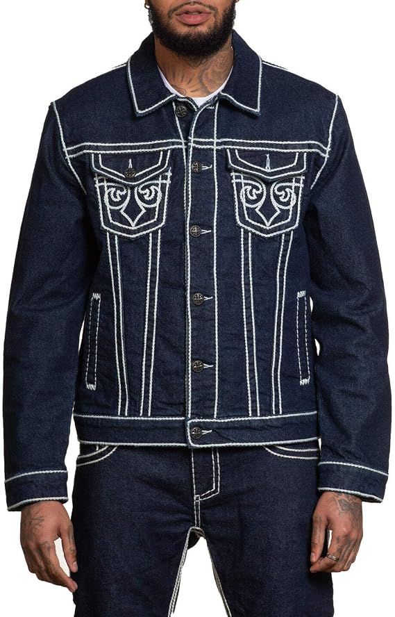 Affliction Men's Denim Jacket Prairie