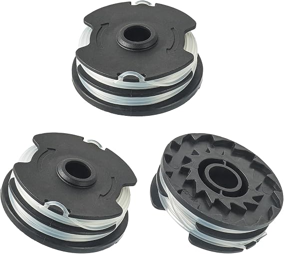 Replacement Spool and Spool Cover, Compatible with Parkside LIDL PRT 550 A1, B2, C3; PRTA 20-Li C3 Replacement Parts Edge Cutter (3 Replacement Spool)