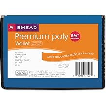 Smead Poly Premium Genişletilebilir Dosya Cüzdanı, 12,7 cm Genişletme, Harf Boyutu, Lacivert (71503)