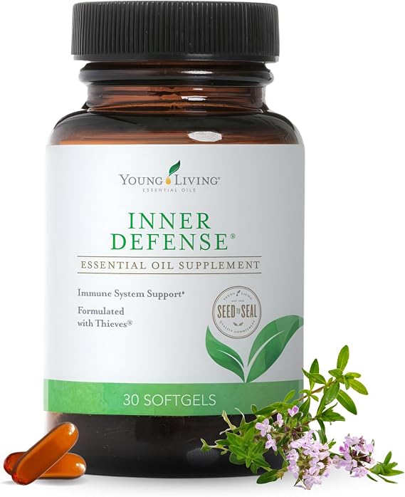 Young Living Inner Defense Softgels with Oregano & Essential Oils | Seasonal Wellness Supplement for Adults | Essential Oil Softgels | 30 Count