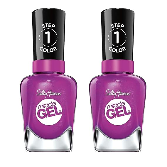 Sally Hansen Miracle Gel Nail Polish, Shade Hunger Flames 529 (Pack of 2) (Packaging May Vary)
