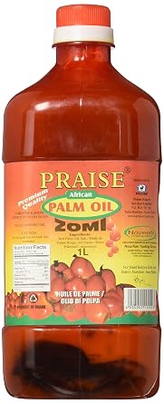 Praise Red Palm Oil, 1-Litre - Zomi - 3 PACK