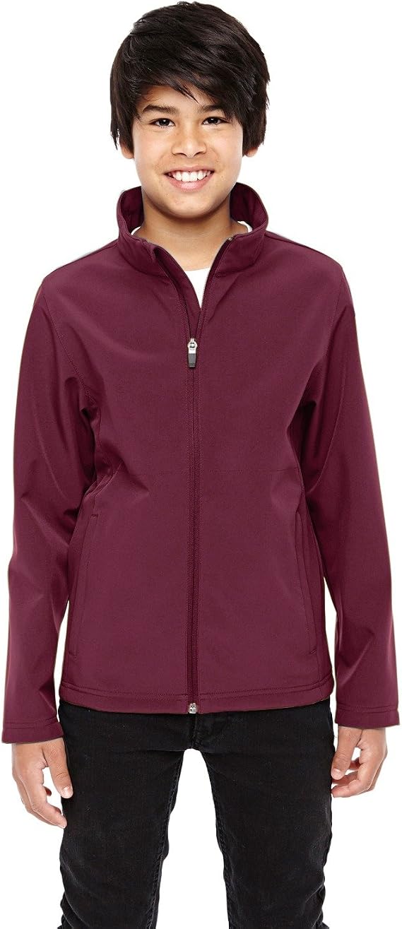 Team 365 Youth Leader Soft Shell Jacket S SPORT MAROON