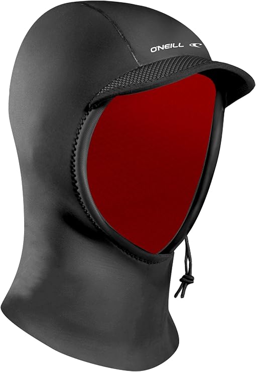 ONeill Psycho 1.5mm Neoprene Hood, Wind-Resistant Head Warmth and Protection for Cold Water Surfing and Diving