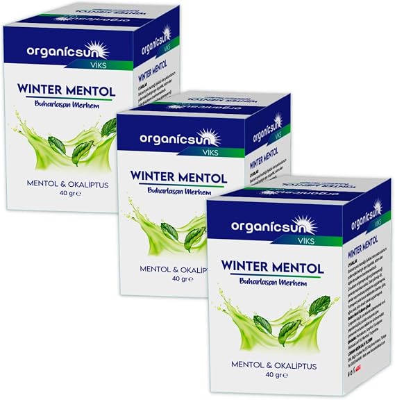 Winter Mentol Buharlaşan Merhem Viks Vikis Mentol ve Okaliptus 40 Gr x 3 Adet