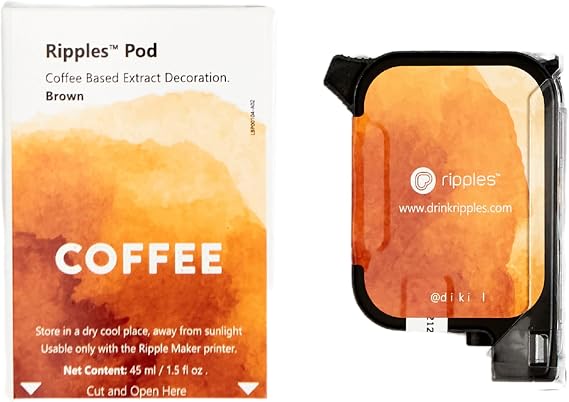 Ripples Pods - Natural Extracts Maker Machine | Plant-Based, No Artificial Colors, No Preservatives (Coffee Pod)