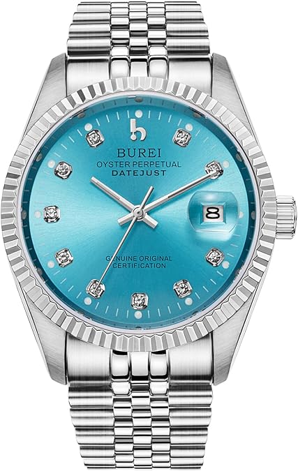BUREI Men's Luxury Automatic Watch Fashion Waterproof Mechanical Watch, Adjustable Stainless Steel Two Tone Strap,Gift for Men