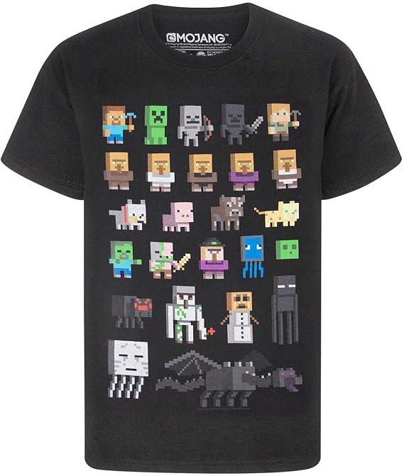 Minecraft Sprites Boys' T-Shirt Green