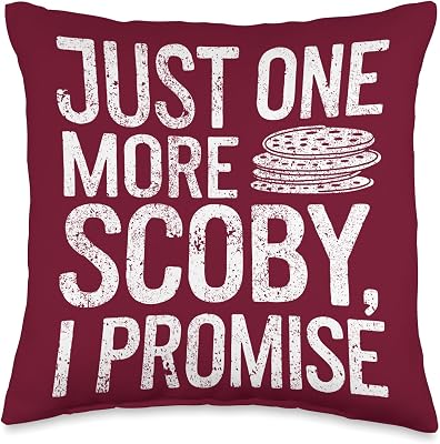 Kombucha Brewer Scobies Just One More Scoby Brew Kombucha Throw Pillow