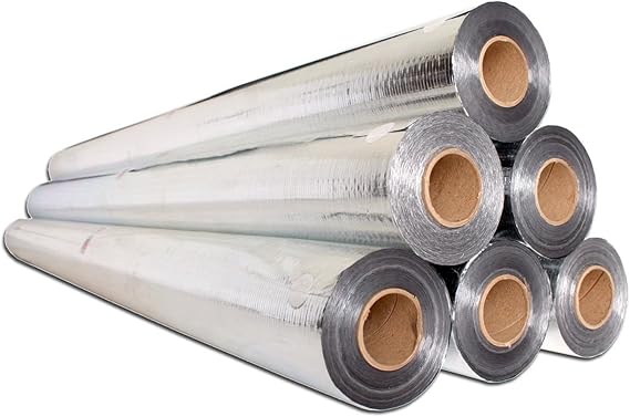 SuperShield Industrial Heavy Duty, No Tear, Double Sided, Perforated, Radiant Barrier (1,000 Sq Ft) Commercial Grade, Reflective Aluminum Foil Insulation for Attics, Greenhouses, House Wrap!