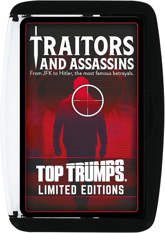 Top Trumps Traitors and Assassins Limited Edition Card Game | Fun Educational Travel Game for Kids, Teens & Families | Fast-Paced Party Play & Learning