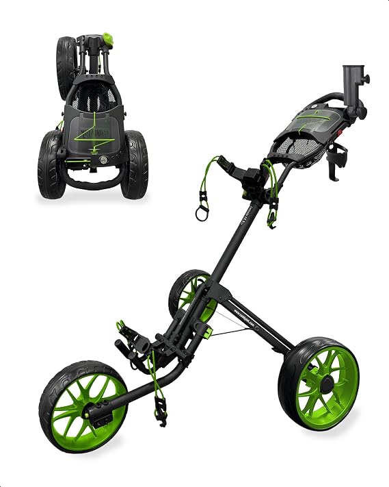 Caddytek CaddyLite 15.3 V2 Golf Push Cart - Lightweight Foldable Aluminum Cart with EVA Wheels, Foot Brake, Adjustable Handle, Umbrella Holder, Drink Holder, Scorecard Holder