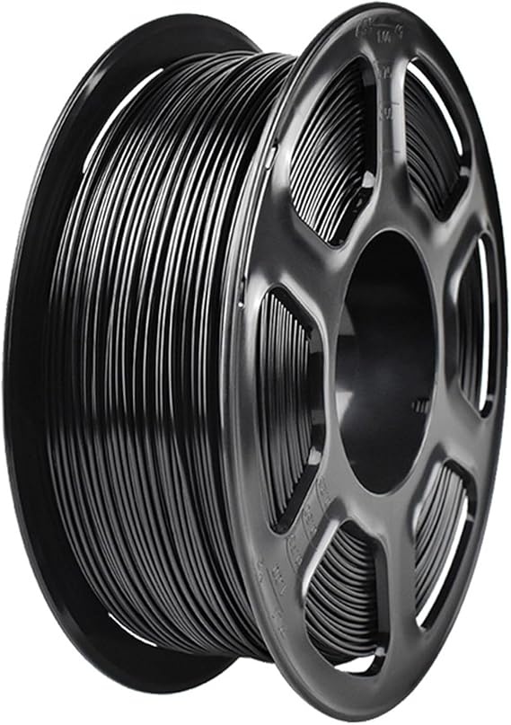 PLA 1.75mm 3D Printer Filament Bundle (250g/1kg) - +/-0.03mm Accuracy, No-Tangling, Strong Bonding & Overhang Performance, 500mm/s High Speed High Flow(Black)