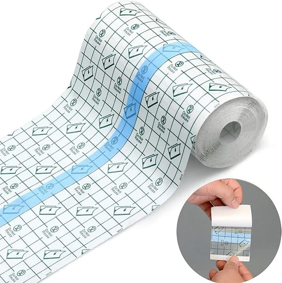 Second Skin Tattoo Aftercare Waterproof Bandage, 15cm x 2m | Transparent Stretch Tape, Clear Protection Film, Recovery