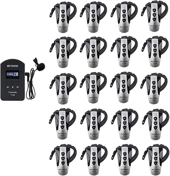 Retekess TT106 Tour Guide System, Crystal Clear Sound, Right Ear Hook