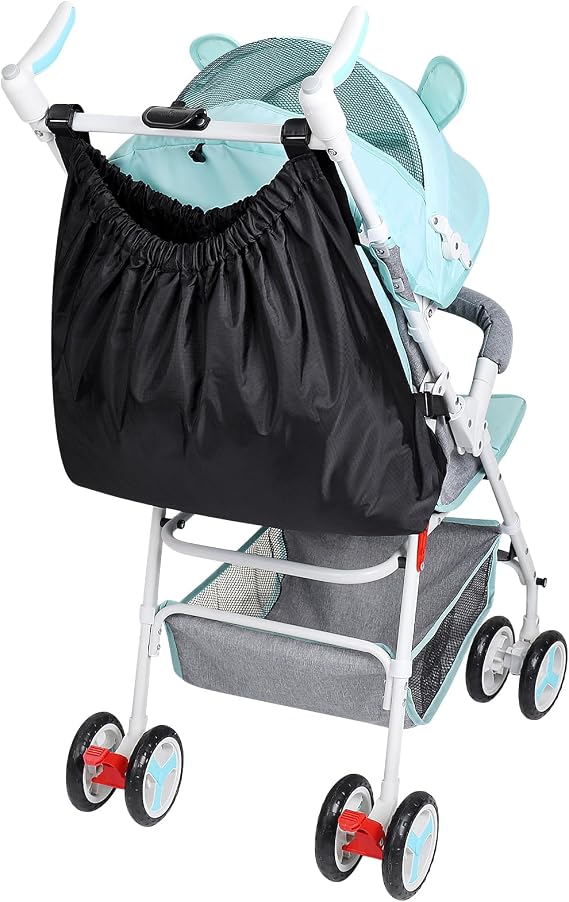 Accmor Stroller Organizer, Universal Stroller Bag for Uppababy, Baby Jogger, Britax Strollers, Adjustable Large Storage Accessories Caddy for Stroller and Crib