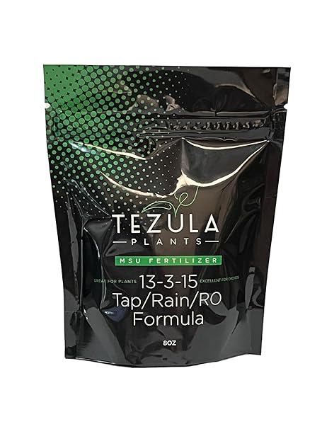Tezula Plants MSU Orchid Fertilizer 13-3-15 (Greencare) 1/2 Pound, Scoop Included, Excellent for Orchids, Anthuriums, Philodendrons and all tropicals