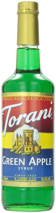 Torani Green Apple Syrup, 750 ml