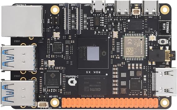 RDK X5 Development Board, Powered By Sunrise 5 Chip, Octa-core Cortex A55 Processor, 10 TOPS Computing Power, 4GB RAM, with RoArm-M3-S 5+1 DOF Smart Robotic Arm Kit @XYGStudy (RDK X5 4GB Roarm-M3 Kit)