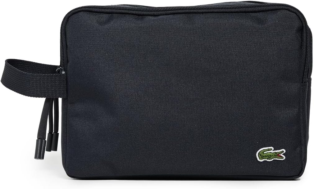 Lacoste Men's Neocroc Toilet Kit, Abimes Black, One Size