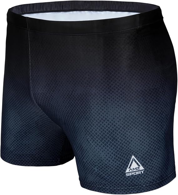 AMZSPORT Swimming Trunks Men, Quick Dry Swim Shorts Beach Board Swimwear